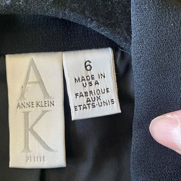 Anne Klein Black fully lined blazer jacket size 6 - Picture 6 of 8